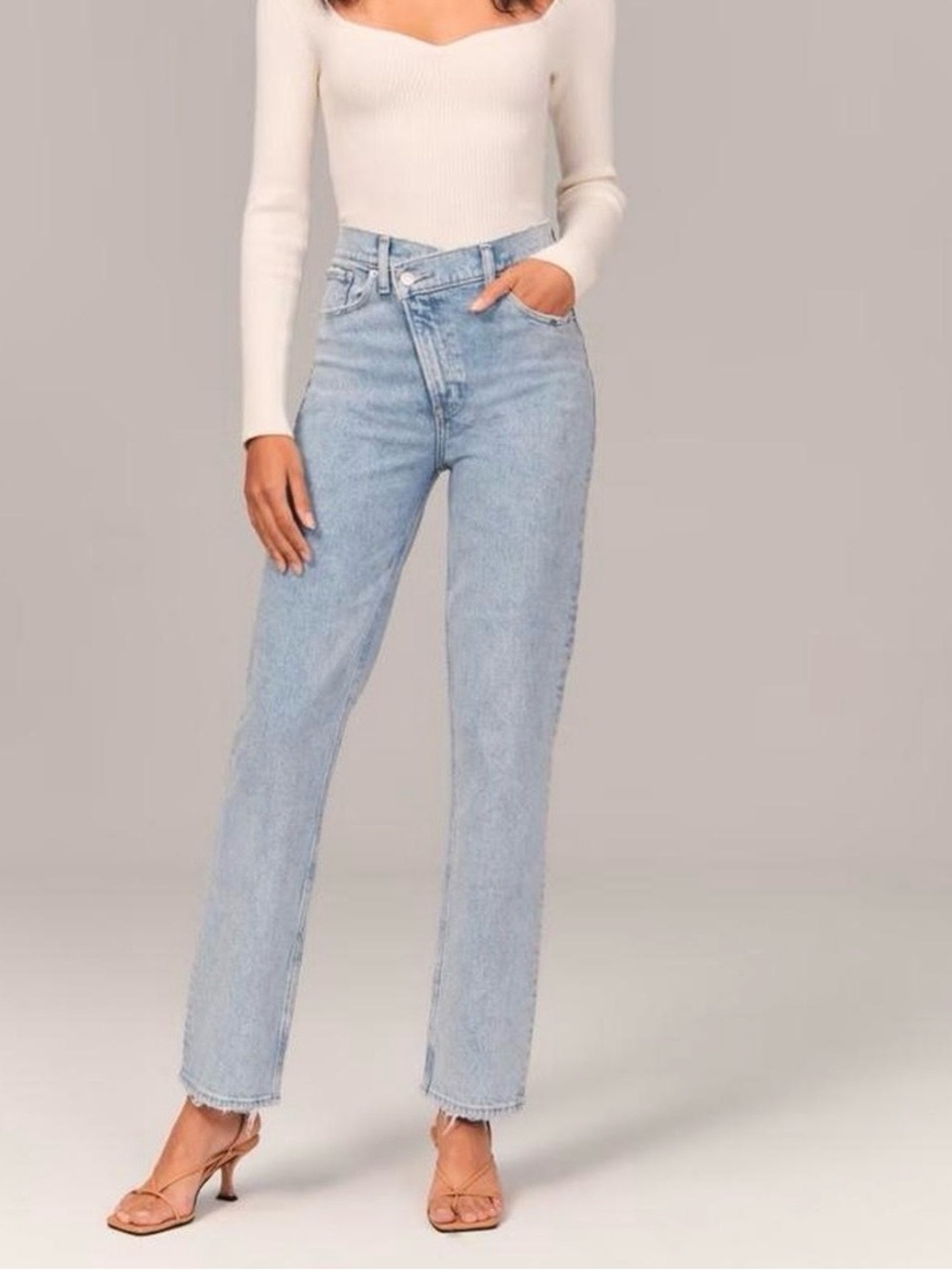 🫎ABERCROMBIE The 90’s Straight Ultra High Rise Denim Jeans - Size 6 Short